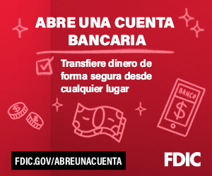 Abre una cuenta bancaria - Pago de cuentas y transferencias por internet fondo rojo